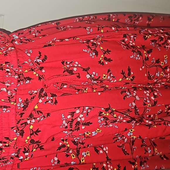 Xhilaration Women Smocked Wrap around Floral Multicolor Mini Dress Size L - Picture 7 of 15